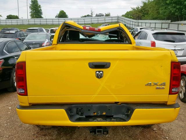 1D7HU16NX5J546019 - 2005 DODGE RAM 1500 S YELLOW photo 6