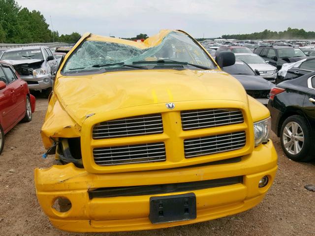 1D7HU16NX5J546019 - 2005 DODGE RAM 1500 S YELLOW photo 7