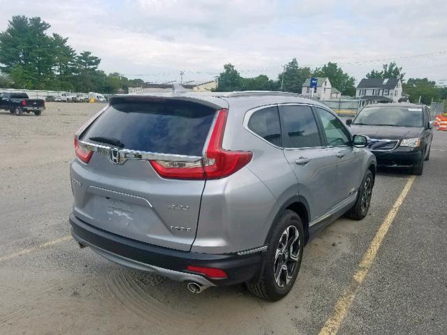 5J6RW2H90HL061468 - 2017 HONDA CR-V TOURI SILVER photo 4