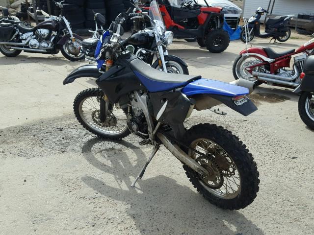 JYACJ13Y88A000010 - 2008 YAMAHA WR450 F BLUE photo 3