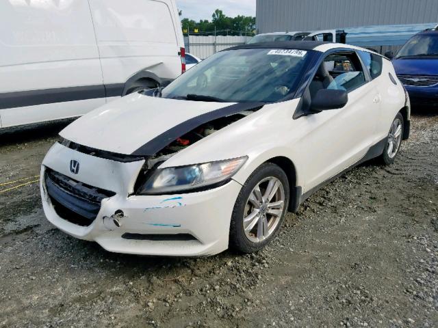 JHMZF1D42BS013072 - 2011 HONDA CR-Z WHITE photo 2