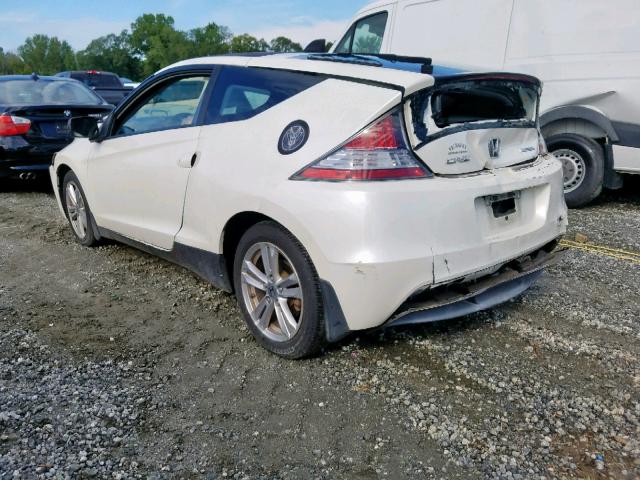 JHMZF1D42BS013072 - 2011 HONDA CR-Z WHITE photo 3