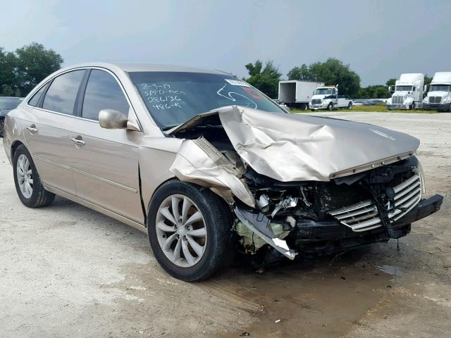 KMHFC46F87A144996 - 2007 HYUNDAI AZERA SE GOLD photo 1