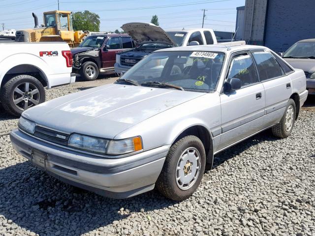 JM1GD2427J1562015 - 1988 MAZDA 626 SILVER photo 2