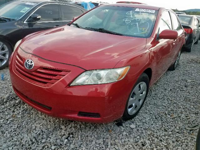 4T1BE46K09U345394 - 2009 TOYOTA CAMRY BASE RED photo 2