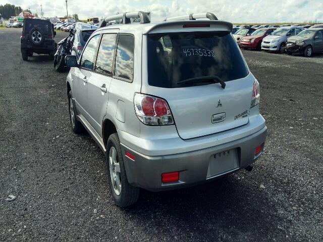 JA4LZ41G33U610018 - 2003 MITSUBISHI OUTLANDER SILVER photo 3