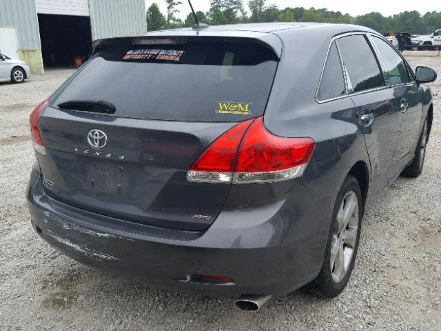 4T3BK3BB0AU041146 - 2010 TOYOTA VENZA BASE GRAY photo 4