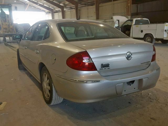 2G4WD582461174048 - 2006 BUICK LACROSSE C SILVER photo 3