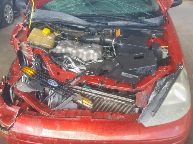 1FAFP33P33W224838 - 2003 FORD FOCUS LX RED photo 7