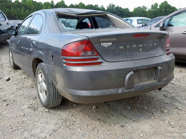 1B3EL46X14N261608 - 2004 DODGE STRATUS SX GRAY photo 3