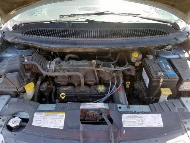 2C8GP64L54R576811 - 2004 CHRYSLER TOWN & COU BLUE photo 7