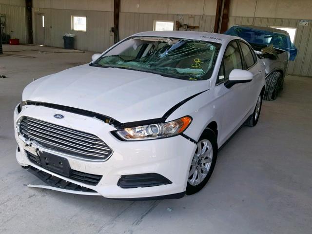 3FA6P0G70GR249875 - 2016 FORD FUSION S WHITE photo 2