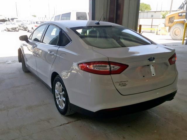 3FA6P0G70GR249875 - 2016 FORD FUSION S WHITE photo 3