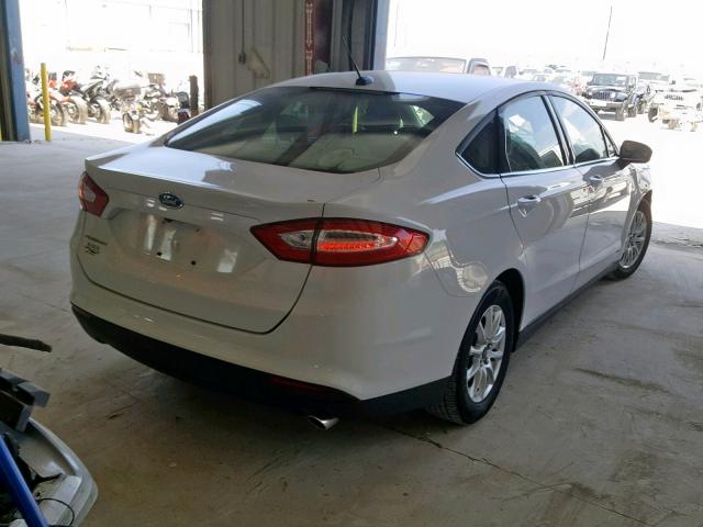 3FA6P0G70GR249875 - 2016 FORD FUSION S WHITE photo 4