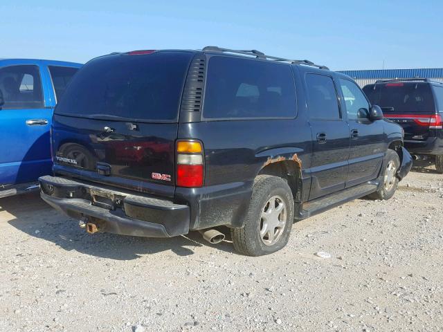 1GKFK66U44J199687 - 2004 GMC YUKON XL D BLACK photo 4