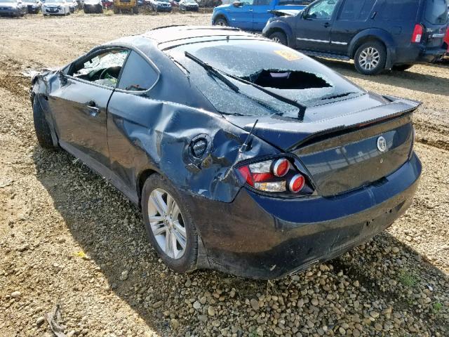 KMHHM65D58U288653 - 2008 HYUNDAI TIBURON GS BLACK photo 3