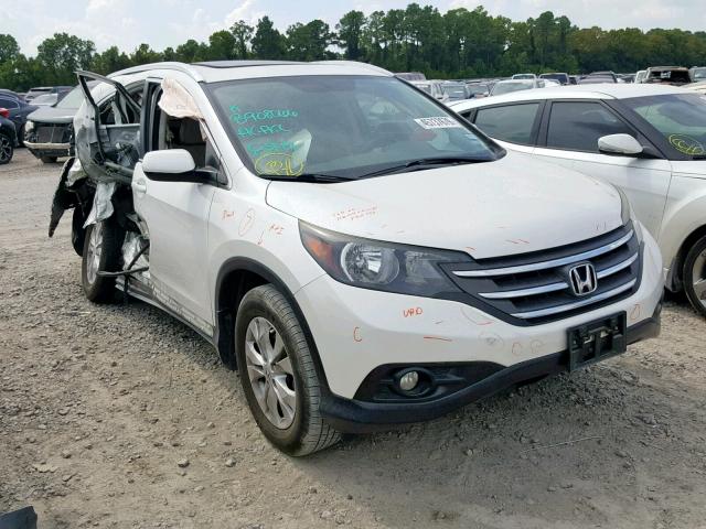 5J6RM3H79EL038440 - 2014 HONDA CR-V EXL WHITE photo 1