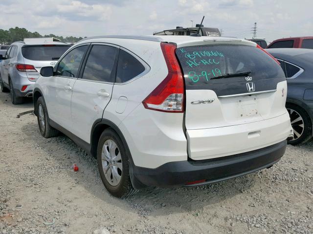 5J6RM3H79EL038440 - 2014 HONDA CR-V EXL WHITE photo 3