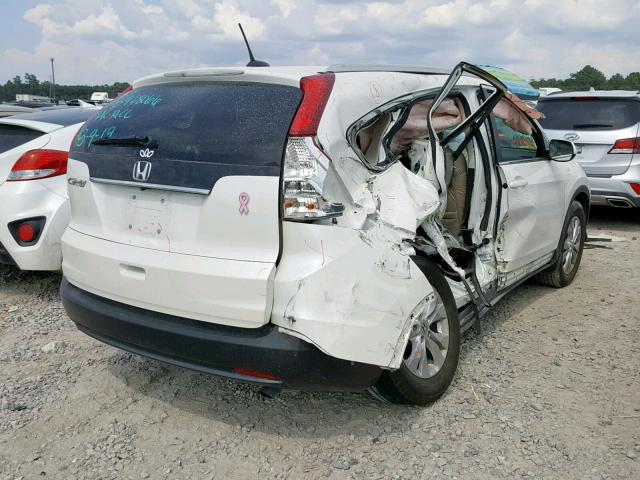 5J6RM3H79EL038440 - 2014 HONDA CR-V EXL WHITE photo 4