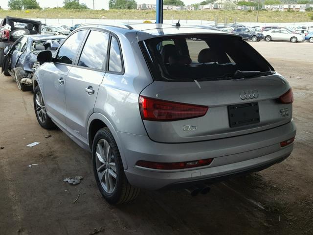 WA1ECCFS7JR021829 - 2018 AUDI Q3 PREMIUM SILVER photo 3