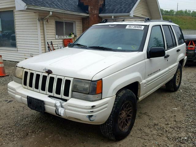 1J4FX48S3WC280596 - 1998 JEEP GRAND CHER WHITE photo 2