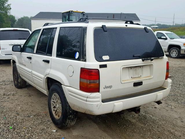 1J4FX48S3WC280596 - 1998 JEEP GRAND CHER WHITE photo 3