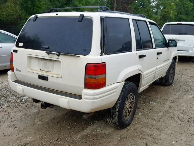 1J4FX48S3WC280596 - 1998 JEEP GRAND CHER WHITE photo 4