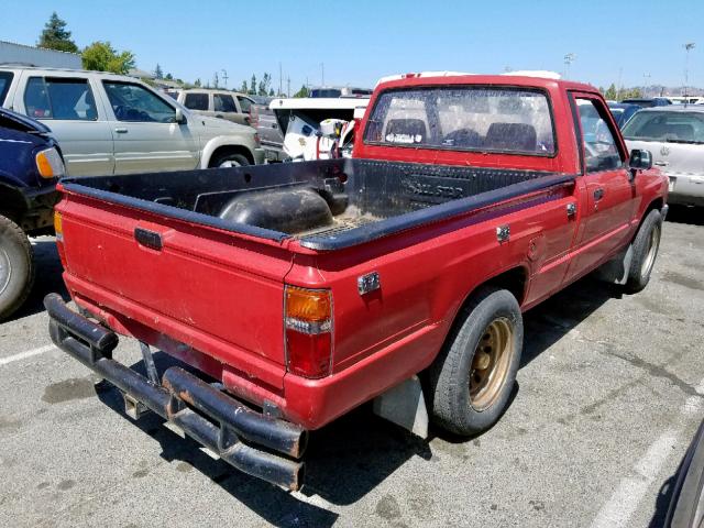 JT4RN50RXJ5184288 - 1988 TOYOTA PICKUP 1/2 RED photo 4