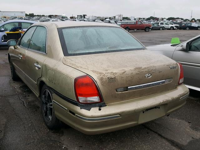 KMHFU45E32A189228 - 2002 HYUNDAI XG 350 GOLD photo 3