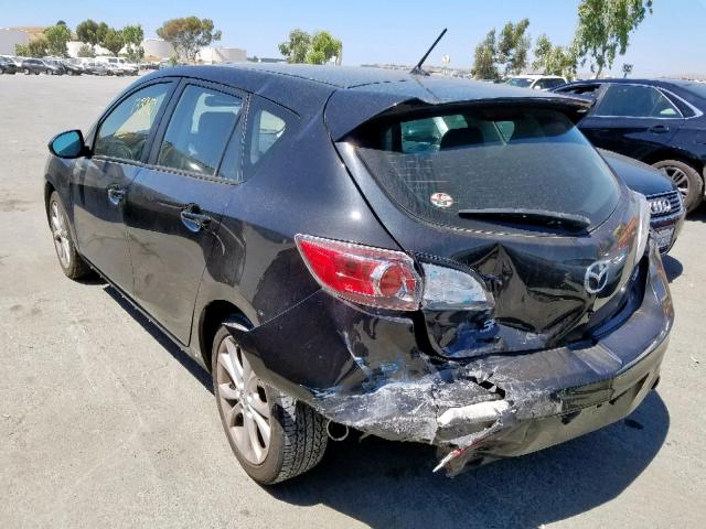 JM1BL1K69B1492600 - 2011 MAZDA 3 S BLACK photo 3