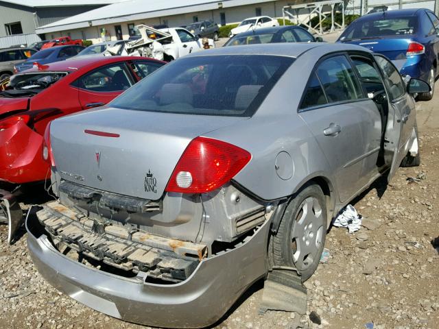 1G2ZF55BX64194667 - 2006 PONTIAC G6 SE SILVER photo 4