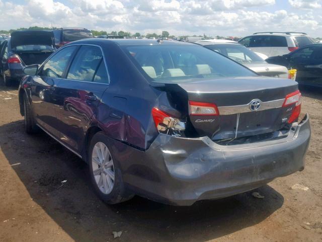 4T1BD1FK1CU019399 - 2012 TOYOTA CAMRY HYBR GRAY photo 3