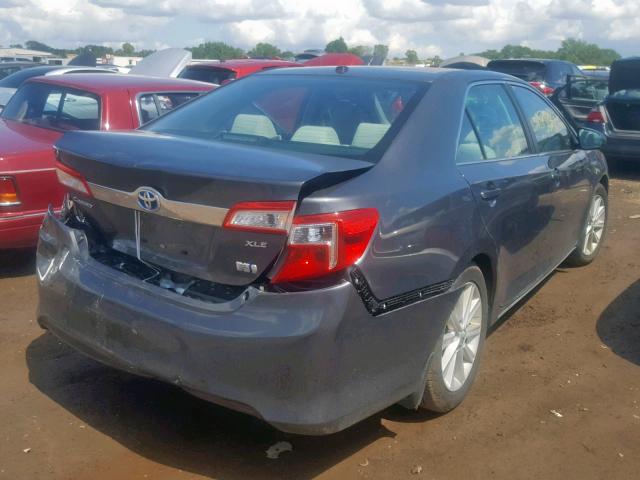 4T1BD1FK1CU019399 - 2012 TOYOTA CAMRY HYBR GRAY photo 4