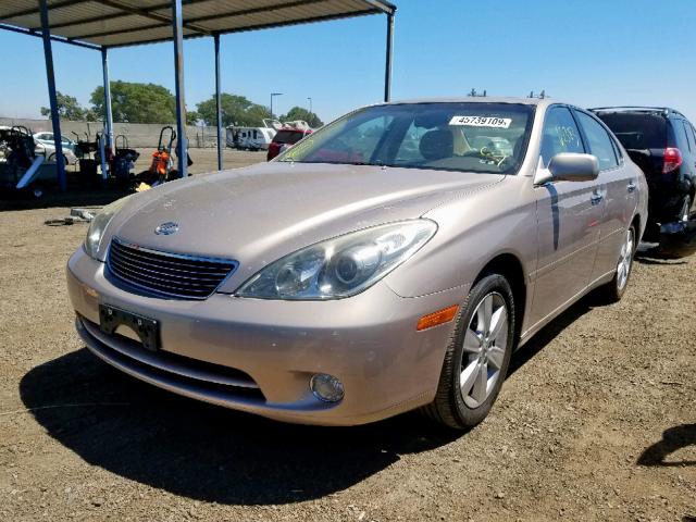 JTHBA30G455129257 - 2005 LEXUS ES 330 GOLD photo 2