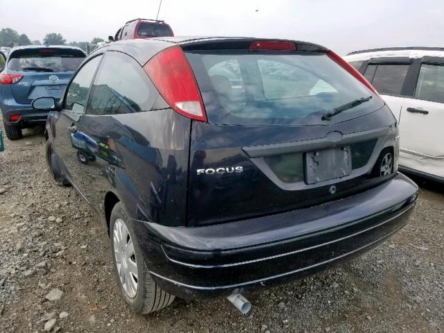 3FAFP31N65R156445 - 2005 FORD FOCUS ZX3 BLACK photo 3