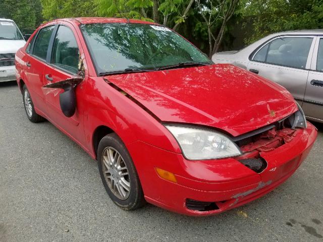 1FAFP34N87W111647 - 2007 FORD FOCUS ZX4 RED photo 1