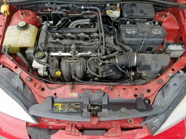 1FAFP34N87W111647 - 2007 FORD FOCUS ZX4 RED photo 7