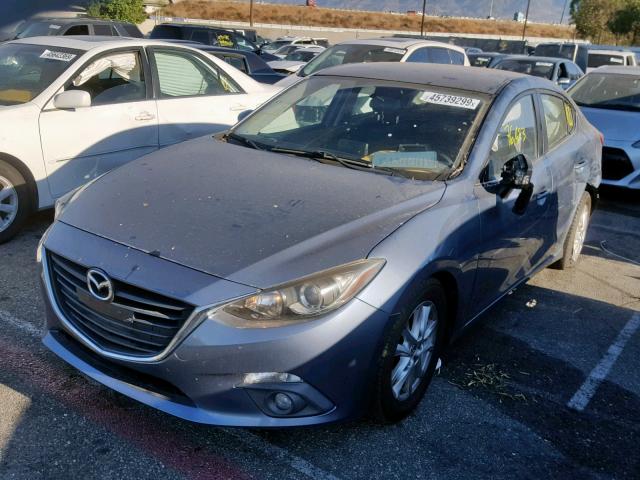 3MZBM1V72FM162451 - 2015 MAZDA 3 TOURING BLUE photo 2