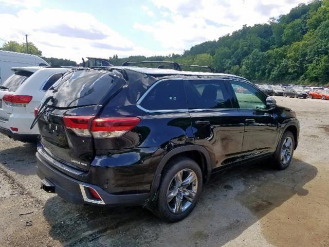 5TDDZRFH9JS909555 - 2018 TOYOTA HIGHLANDER BLACK photo 4