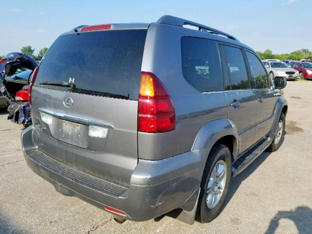 JTJBT20X840052732 - 2004 LEXUS GX 470 GRAY photo 4