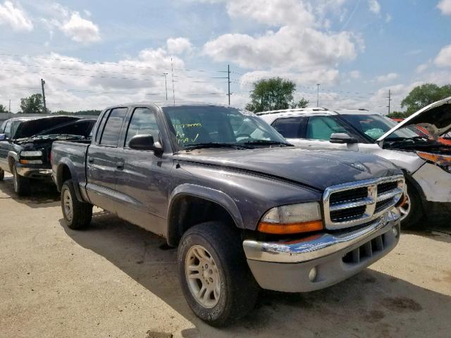 1D7HG48N83S248470 - 2003 DODGE DAKOTA QUA GRAY photo 1