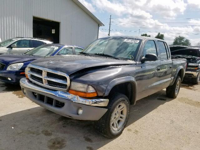 1D7HG48N83S248470 - 2003 DODGE DAKOTA QUA GRAY photo 2