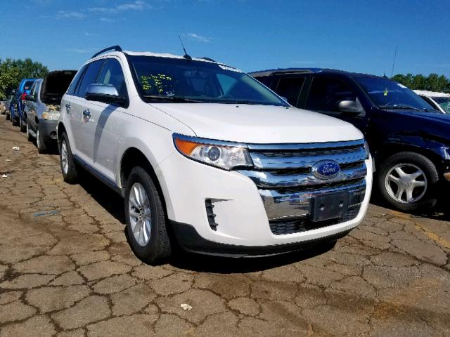 2FMDK3GC9EBB34939 - 2014 FORD EDGE SE WHITE photo 1