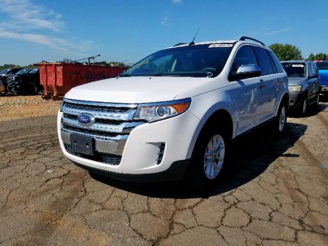 2FMDK3GC9EBB34939 - 2014 FORD EDGE SE WHITE photo 2