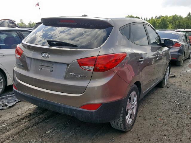 KM8JT3AB8BU176833 - 2011 HYUNDAI TUCSON GL GRAY photo 4