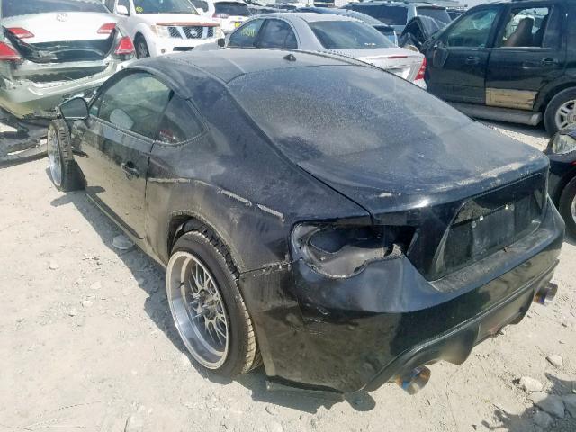 JF1ZNAA19D1705150 - 2013 TOYOTA SCION FR-S BLACK photo 3