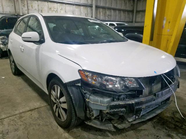 KNAFU5A29D5745525 - 2013 KIA FORTE EX WHITE photo 1