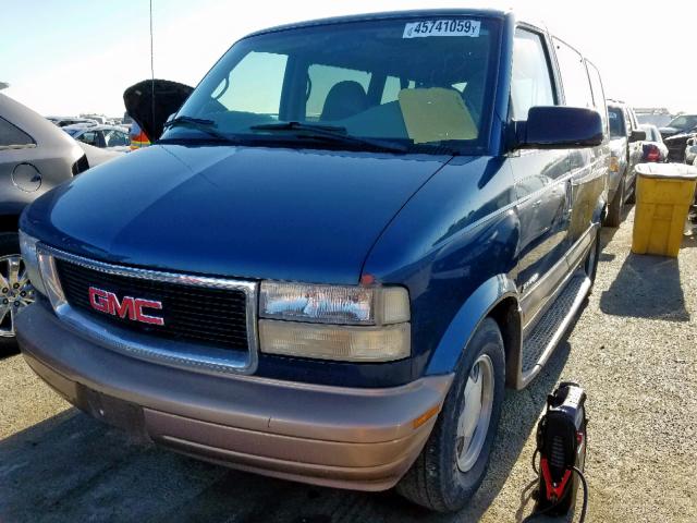 1GKDM19W41B505276 - 2001 GMC SAFARI XT BLUE photo 2