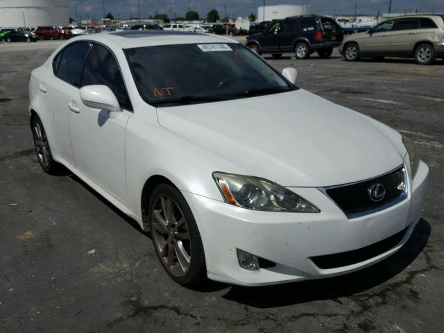 JTHBK262682074755 - 2008 LEXUS IS 250 WHITE photo 1