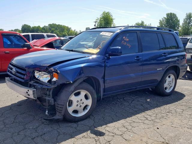 JTEEP21A070187718 - 2007 TOYOTA HIGHLANDER BLUE photo 2